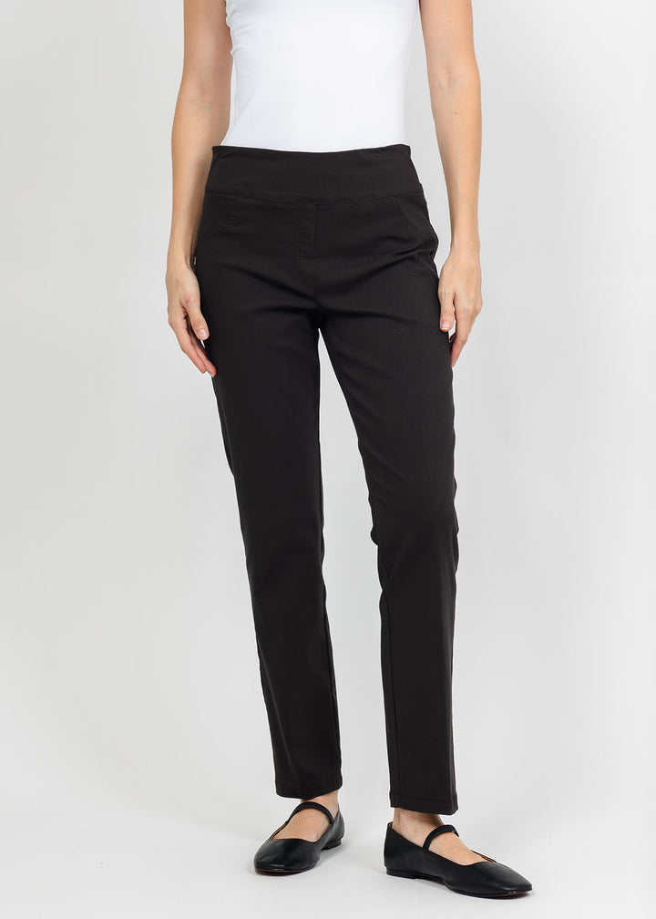 Elliott Lauren Control Stretch Faux Jean in Chocolate available at Barbara Katz
