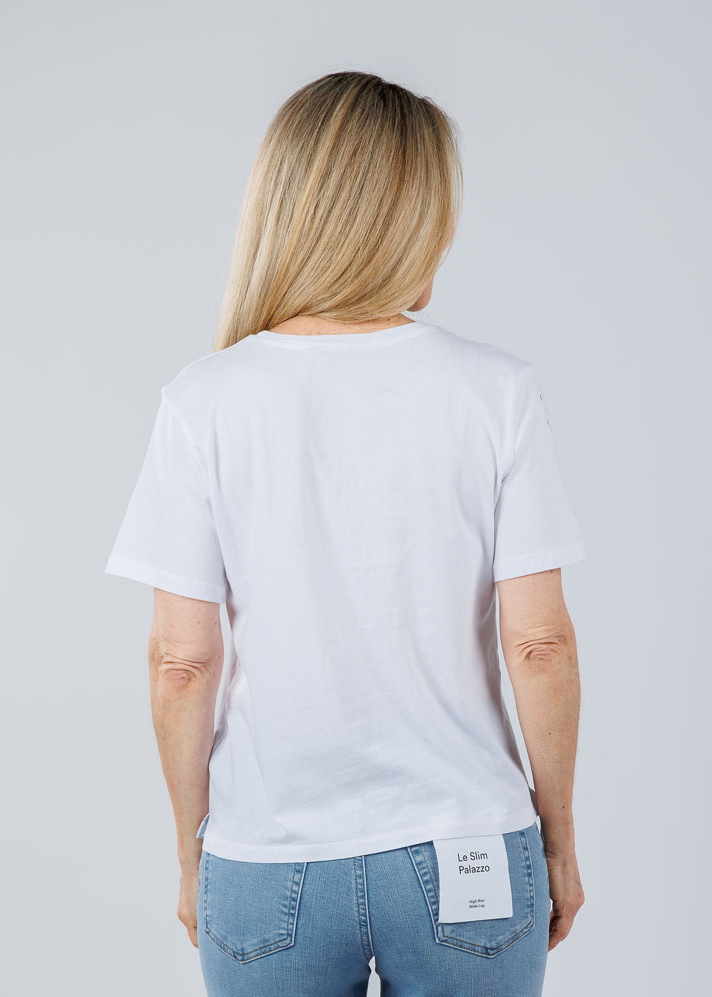 Elliott Lauren Eyelet Tee in White available at Barbara Katz