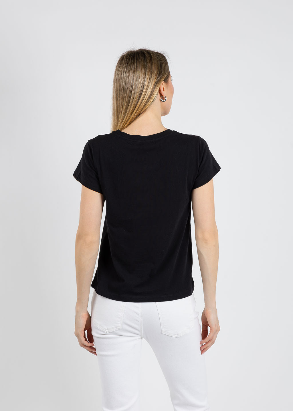 Elliott Lauren Lace Love Tee in Black available at Barbara Katz