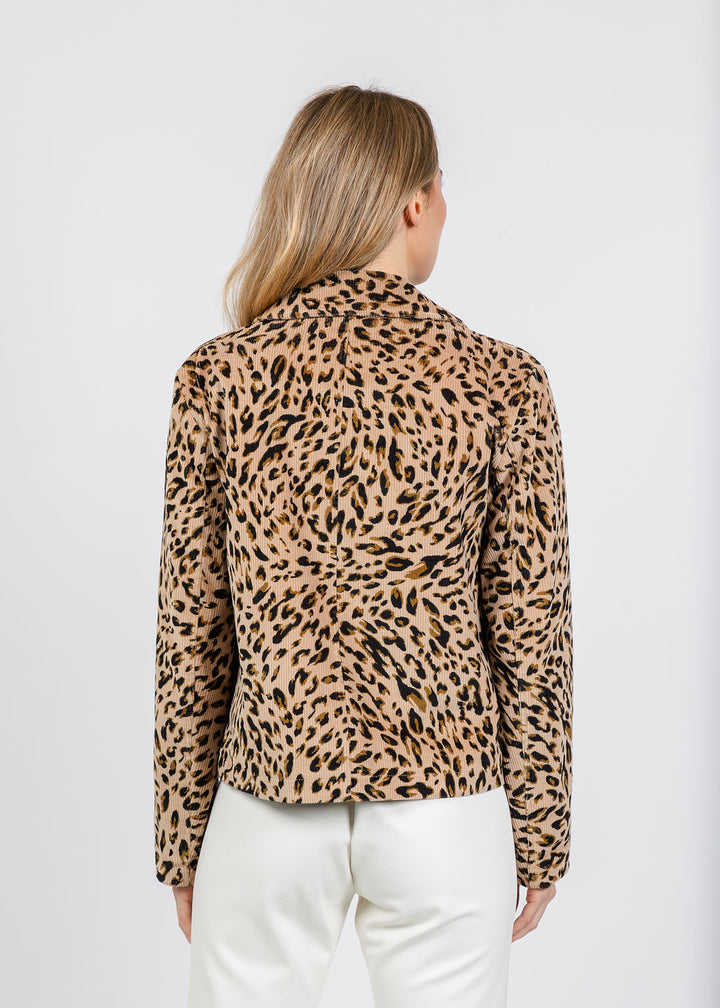 Elliott Lauren Leopard Corduroy Jacket available at Barbara Katz
