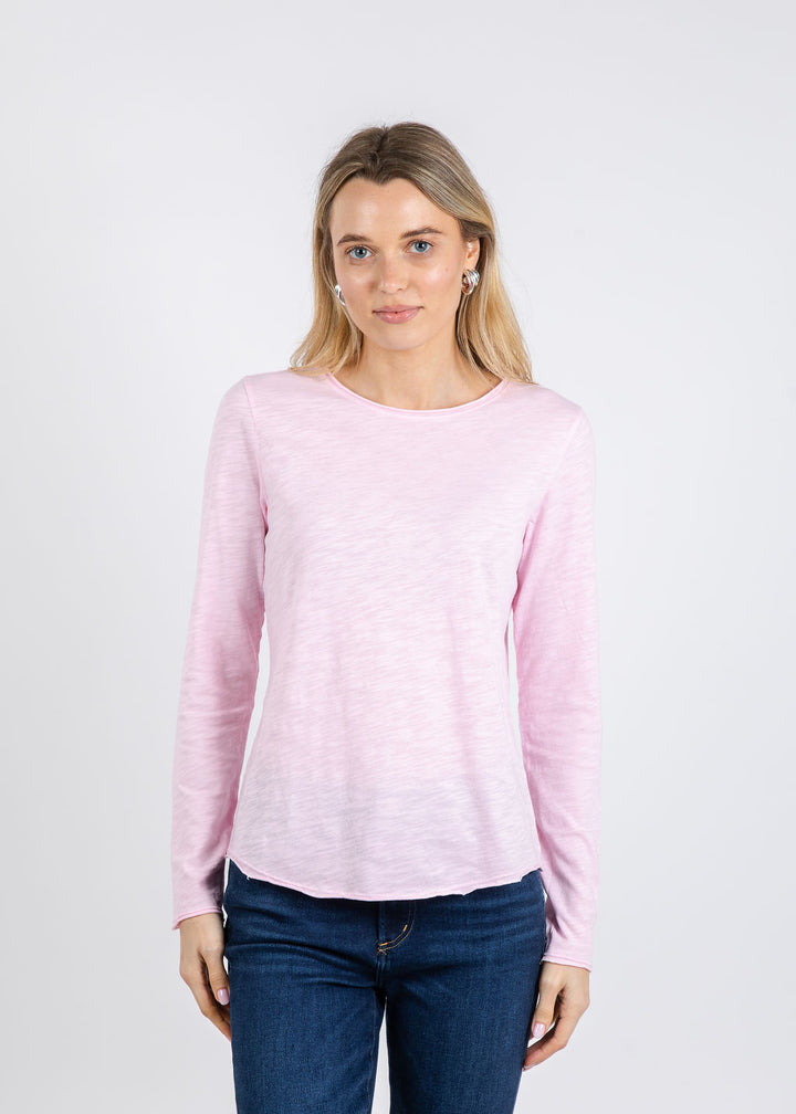 Elliott Lauren Lilly Long Sleeve Tee in Petal available at Barbara Katz