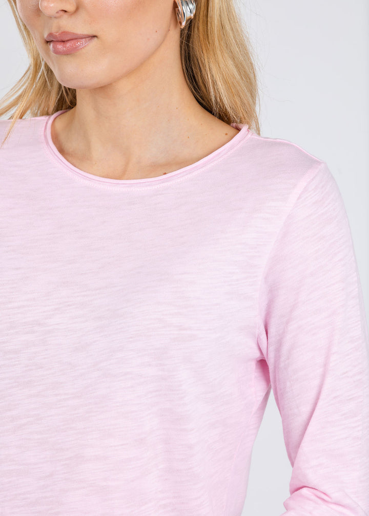 Elliott Lauren Lilly Long Sleeve Tee in Petal available at Barbara Katz