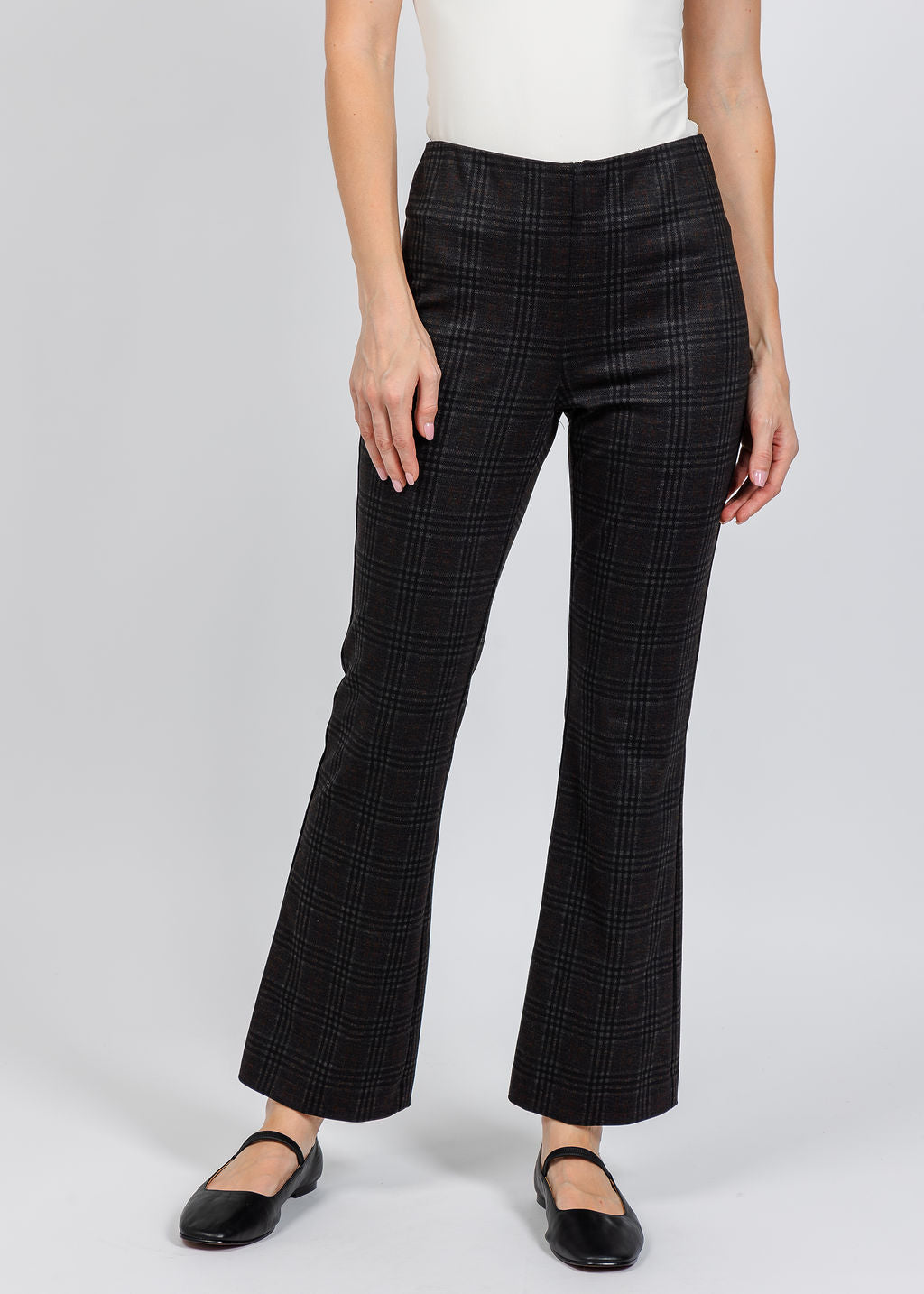 Elliott Lauren Plaid Trousers available at Barbara Katz