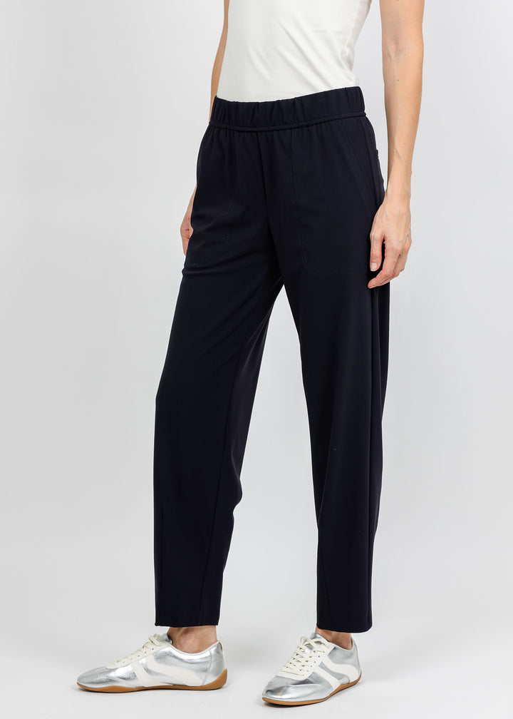 Elliott Lauren Prime Time Tapered Pant in Navy available at Barbara Katz