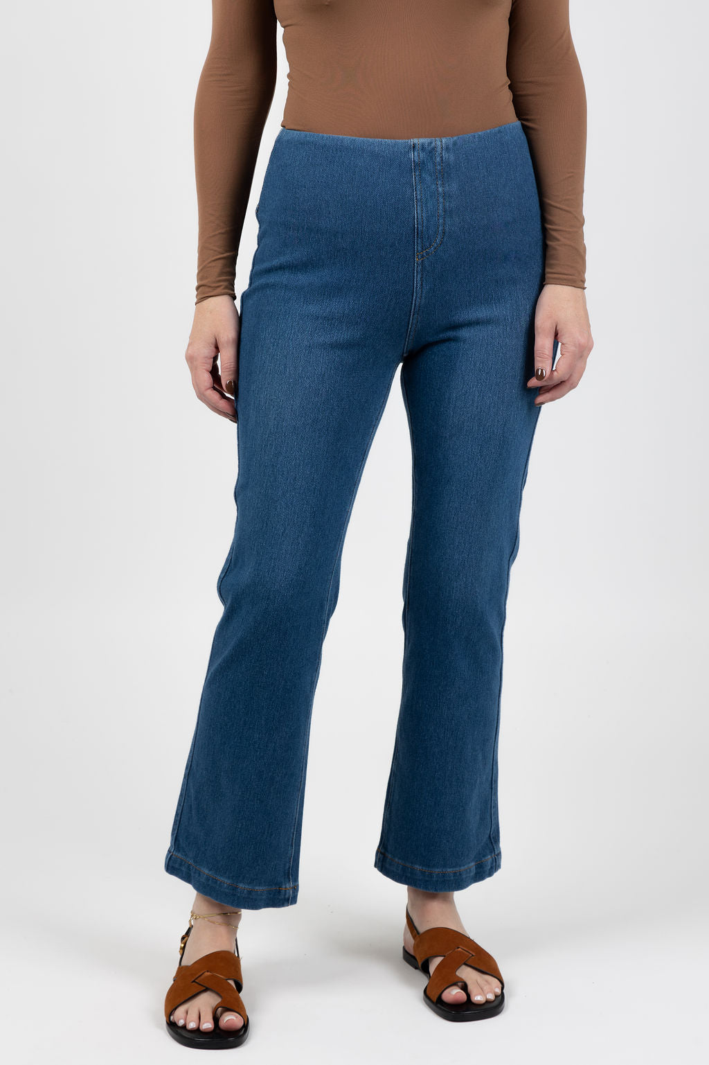 Elliott Lauren Pull-On Stretch Denim Jeans available at Barbara Katz