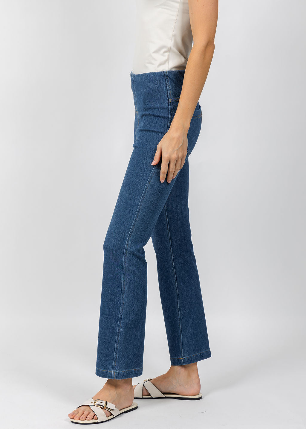 Elliott Lauren Pull On Knit Denim available at Barbara Katz