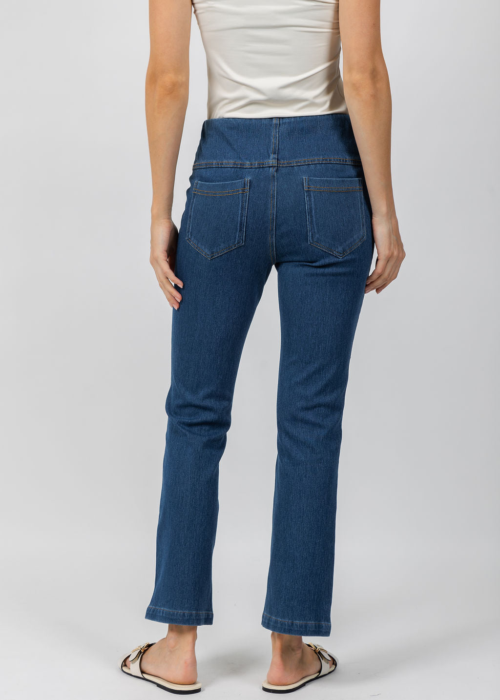 Elliott Lauren Pull On Knit Denim available at Barbara Katz