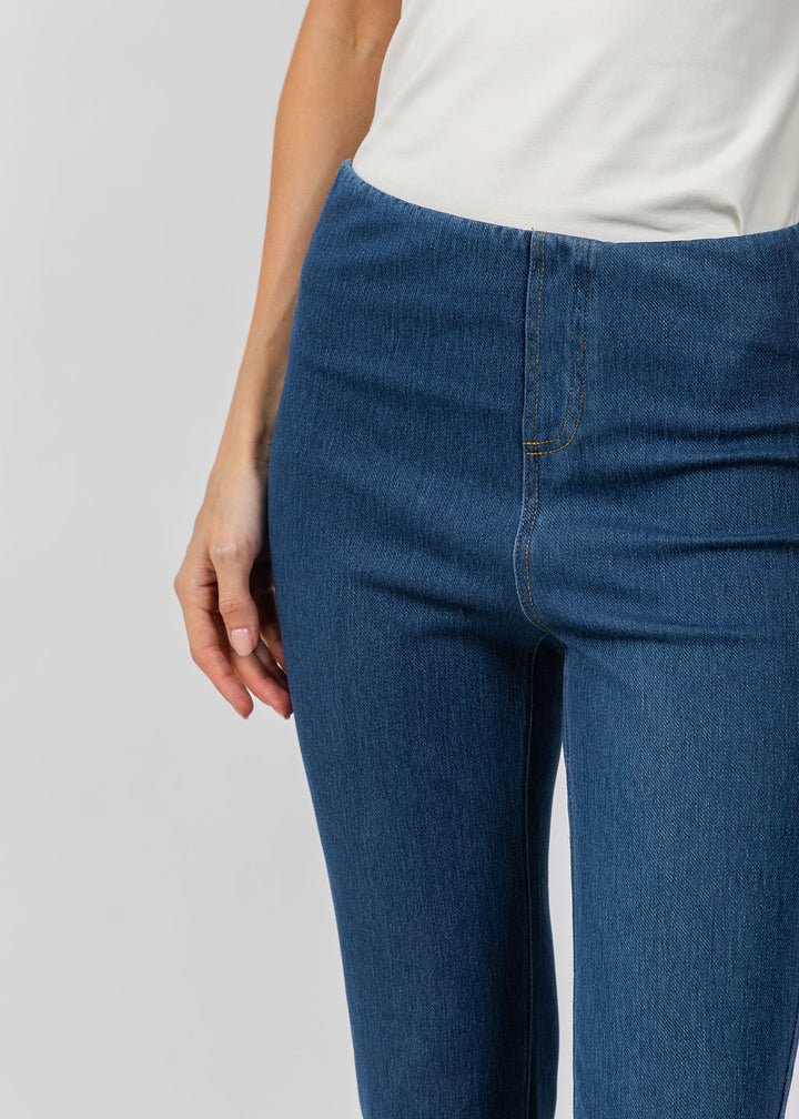Elliott Lauren Pull On Knit Denim available at Barbara Katz
