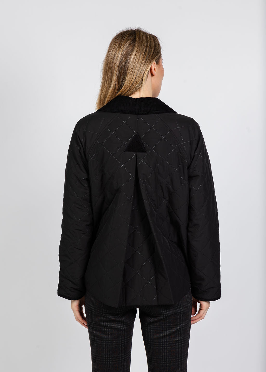 Elliott Lauren Quilted Jacket in Black available at Barbara Katz