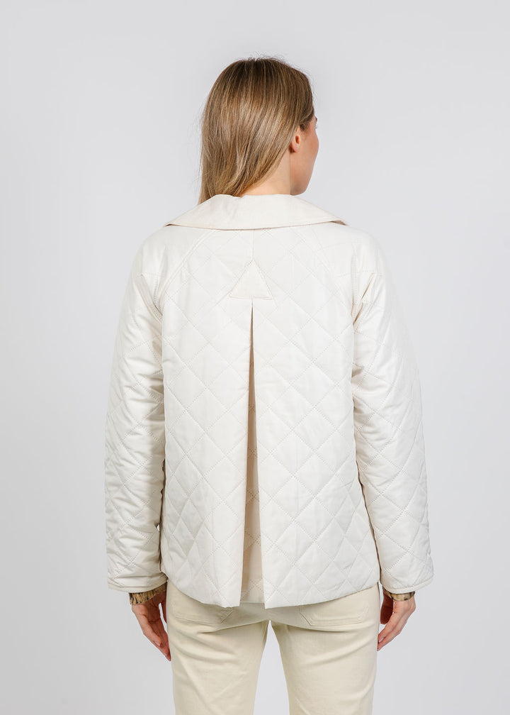 Elliott Lauren Quilted Jacket in Ecru available at Barbara Katz