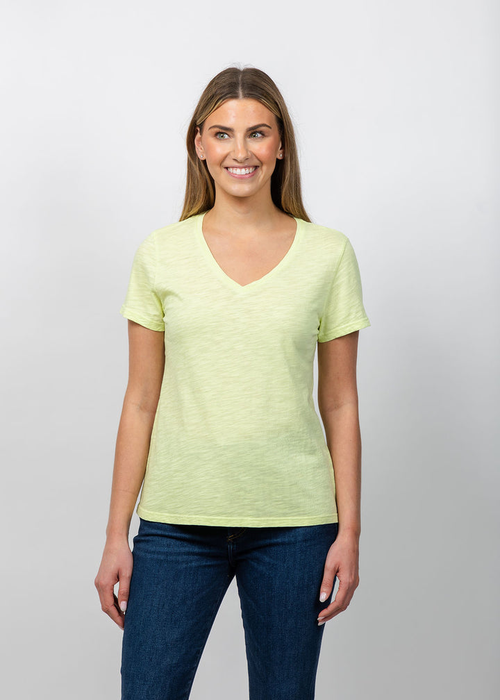 Short Sleeve V-Neck Tee - Mojito