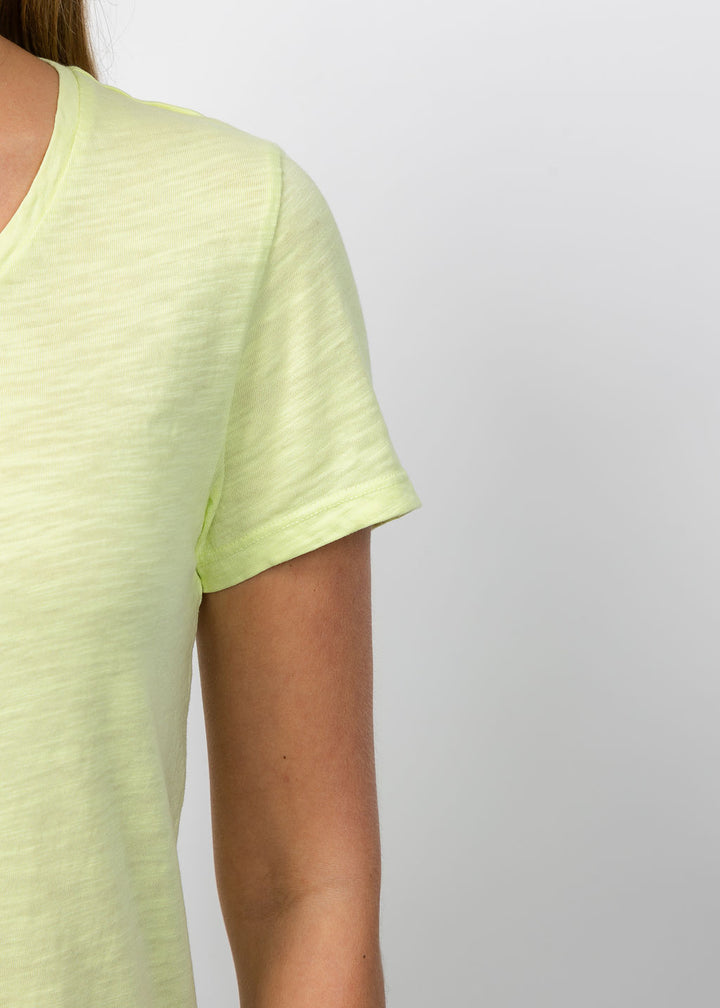 Short Sleeve V-Neck Tee - Mojito