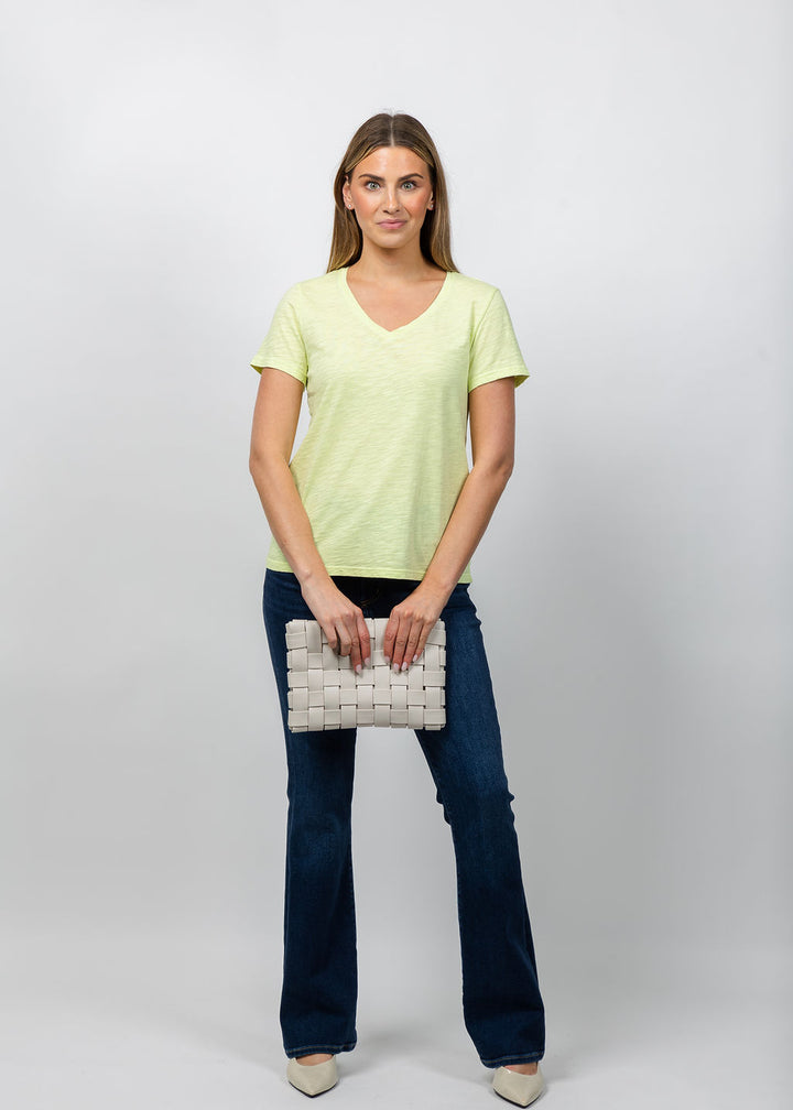 Short Sleeve V-Neck Tee - Mojito