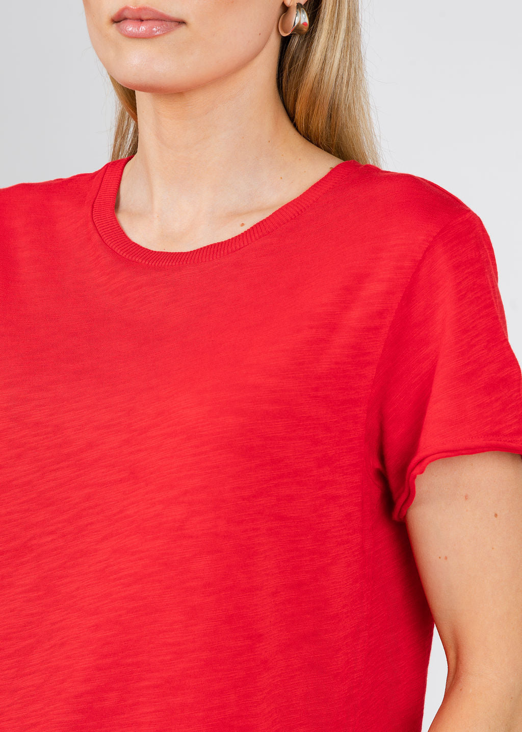Elliott Lauren Silvie Short Sleeve Tee in Cherry available at Barbara Katz