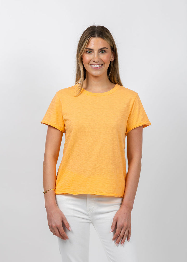 Elliott Lauren Silvie Short Sleeve Tee in Creamsicle available at Barbara Katz