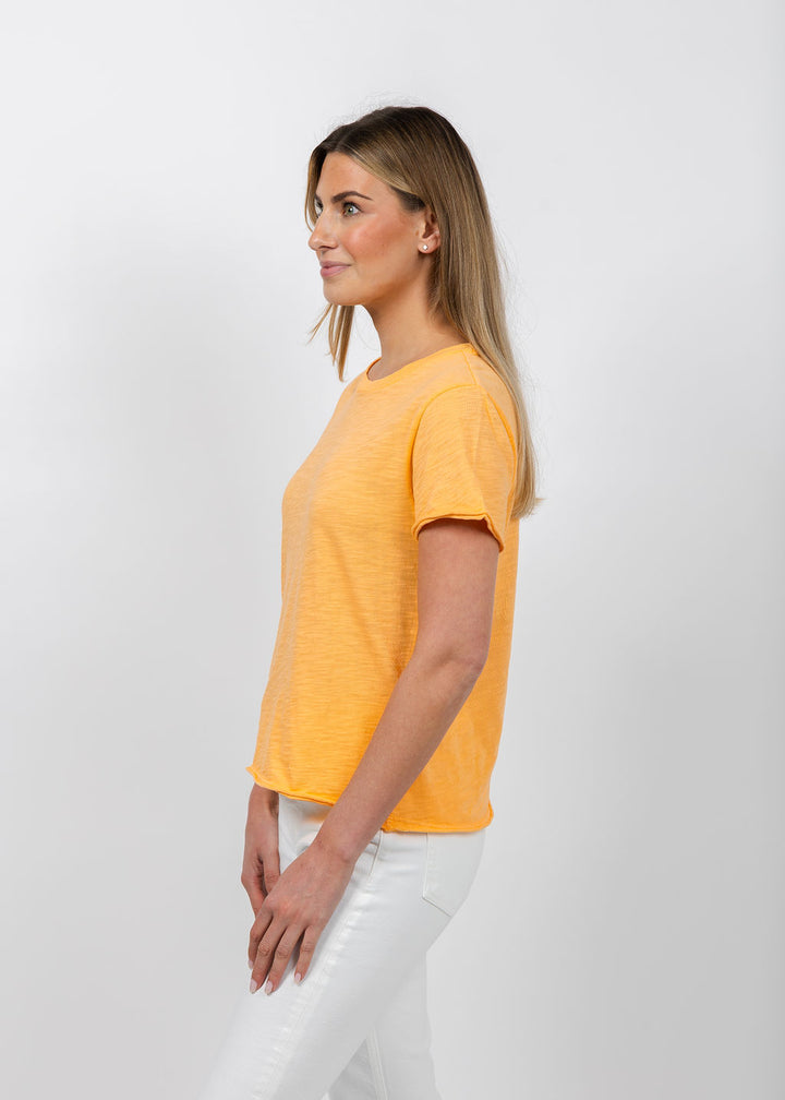 Elliott Lauren Silvie Short Sleeve Tee in Creamsicle available at Barbara Katz