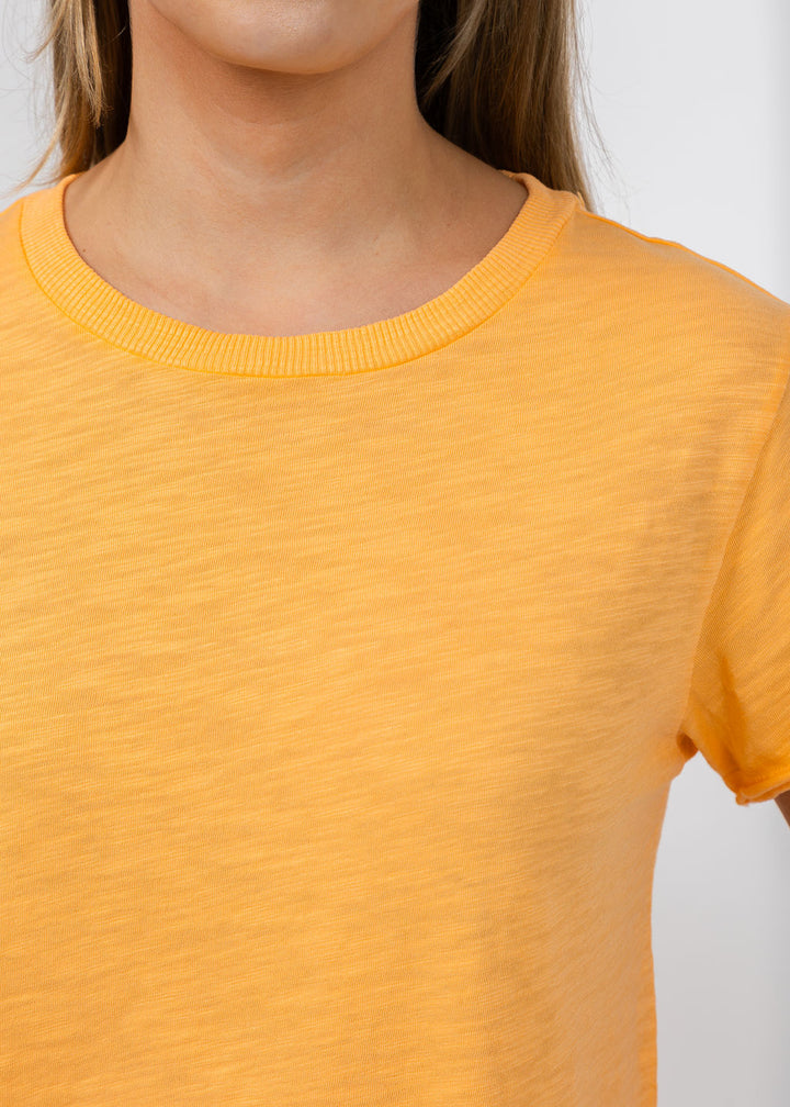 Elliott Lauren Silvie Short Sleeve Tee in Creamsicle available at Barbara Katz