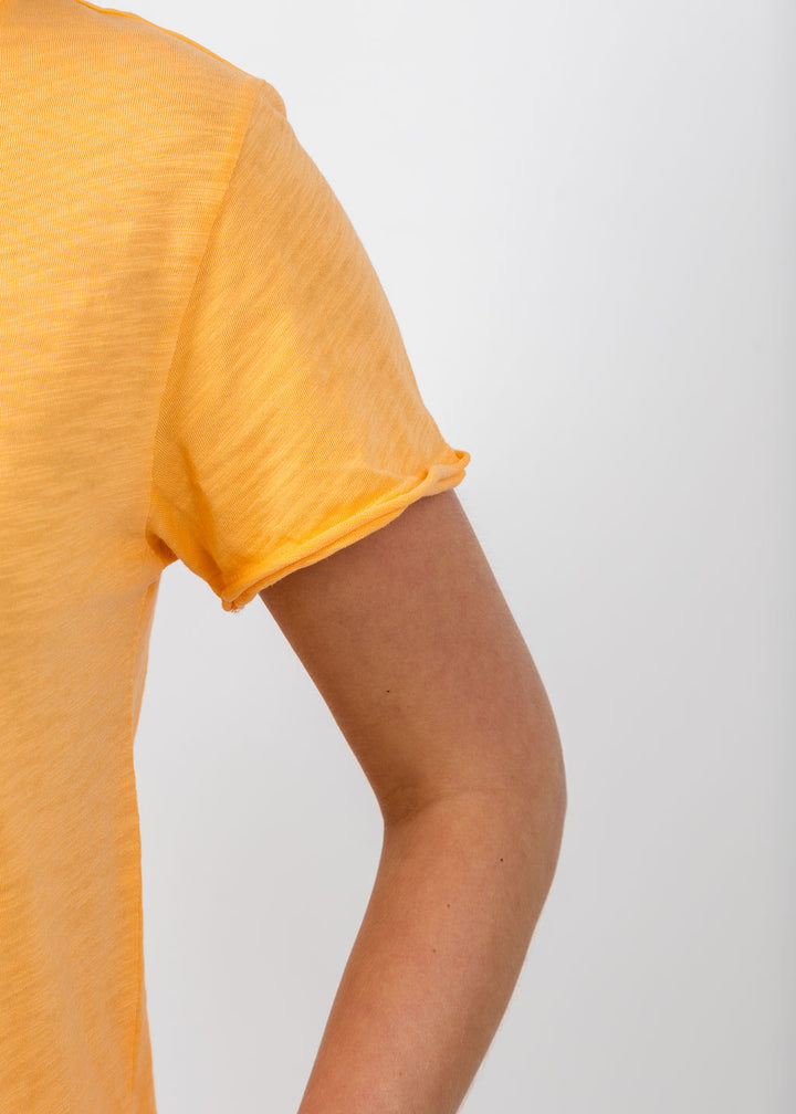 Elliott Lauren Silvie Short Sleeve Tee in Creamsicle available at Barbara Katz