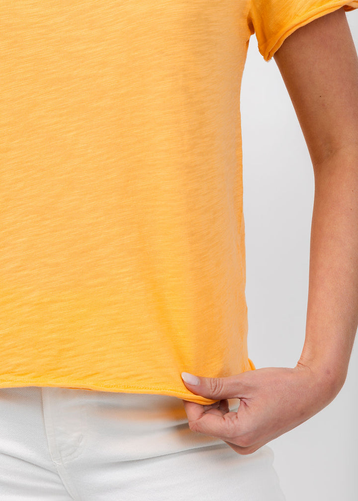 Elliott Lauren Silvie Short Sleeve Tee in Creamsicle available at Barbara Katz