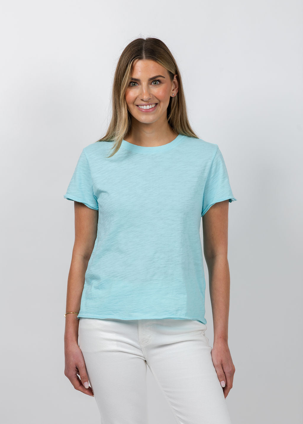 Elliott Lauren Silvie Short Sleeve Tee in Island available at Barbara Katz
