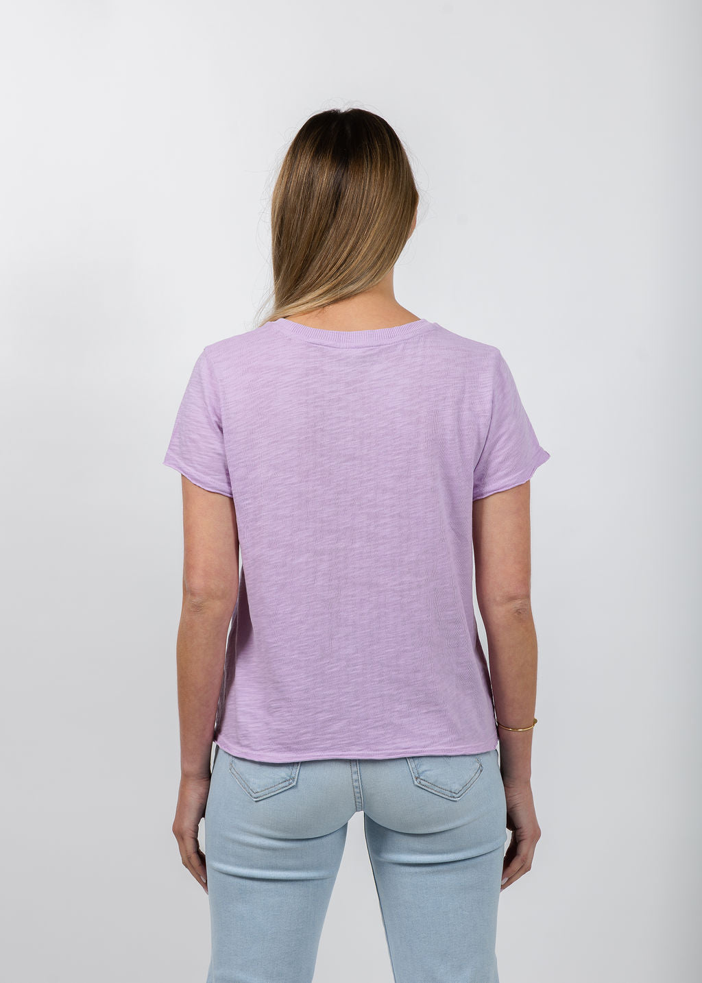 Elliott Lauren Silvie Short Sleeve Tee in Lavender available at Barbara Katz