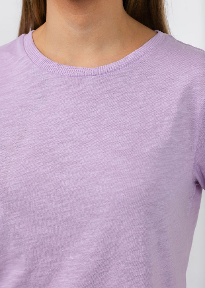 Elliott Lauren Silvie Short Sleeve Tee in Lavender available at Barbara Katz