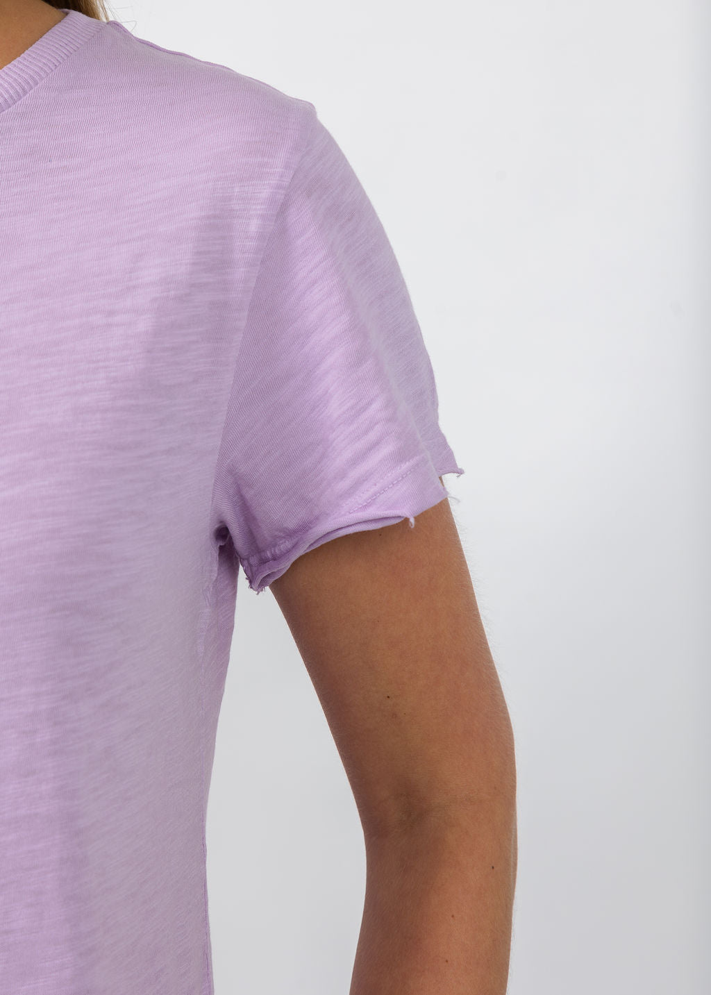 Elliott Lauren Silvie Short Sleeve Tee in Lavender available at Barbara Katz