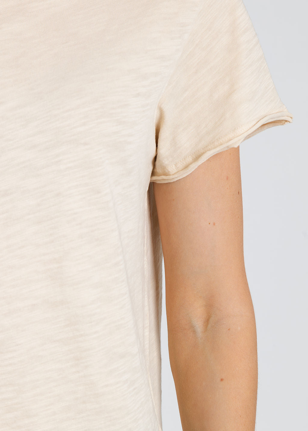 Elliott Lauren Silvie Short Sleeve Tee in Oat available at Barbara Katz