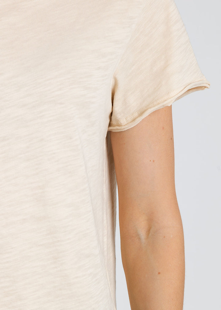 Elliott Lauren Silvie Short Sleeve Tee in Oat available at Barbara Katz
