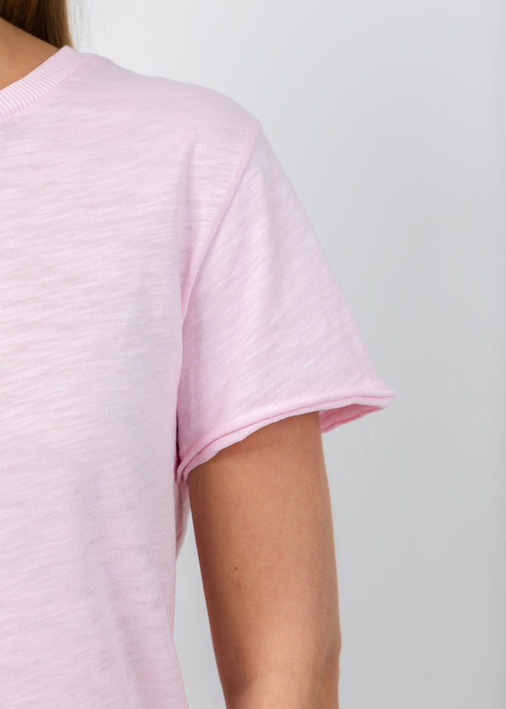 Elliott Lauren Silvie Short Sleeve Tee in Petal available at Barbara Katz