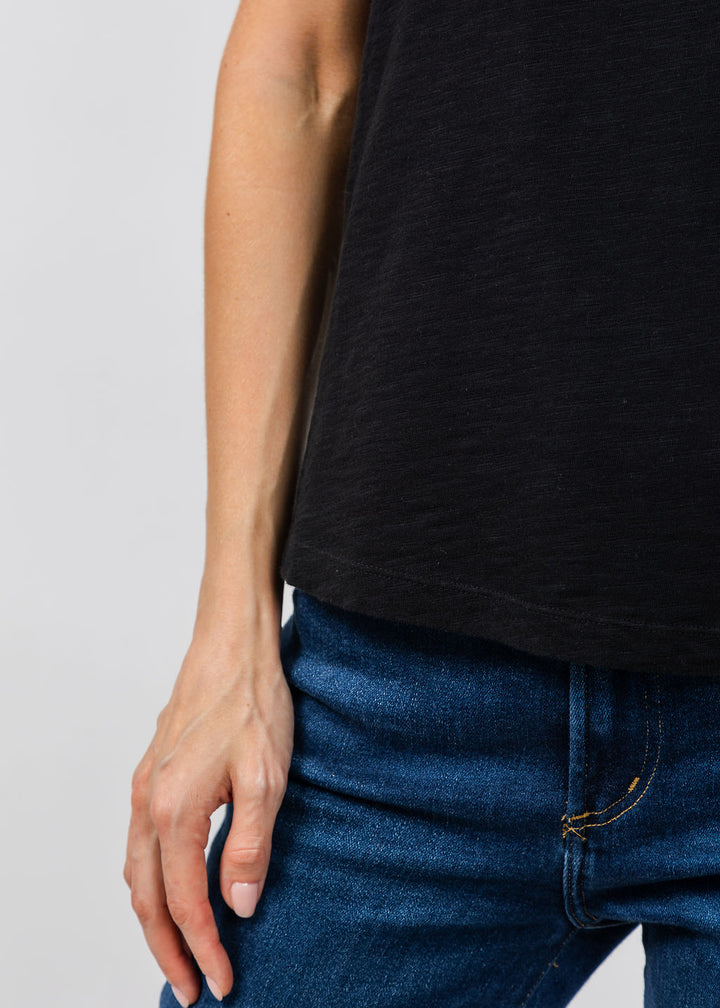 Elliott Lauren Sleeveless Tank Top in Black available at Barbara Katz