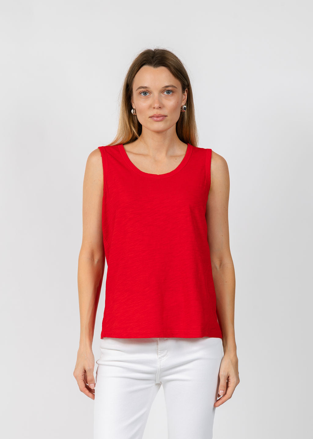 Elliott Lauren Sleeveless Tank Top in Cherry available at Barbara Katz