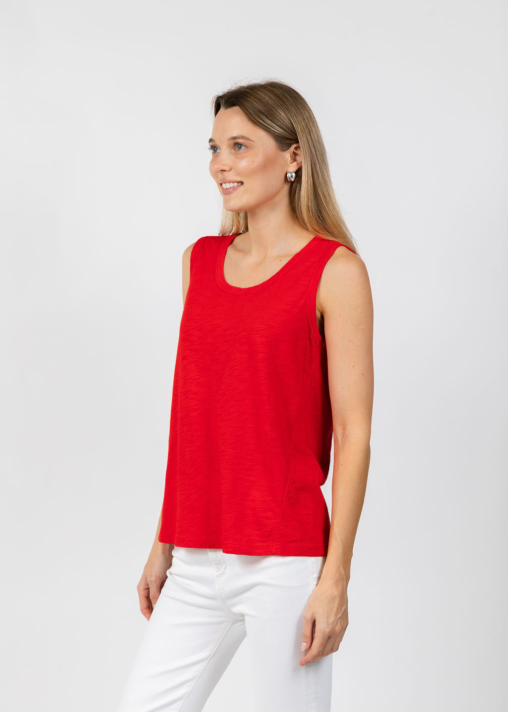 Elliott Lauren Sleeveless Tank Top in Cherry available at Barbara Katz