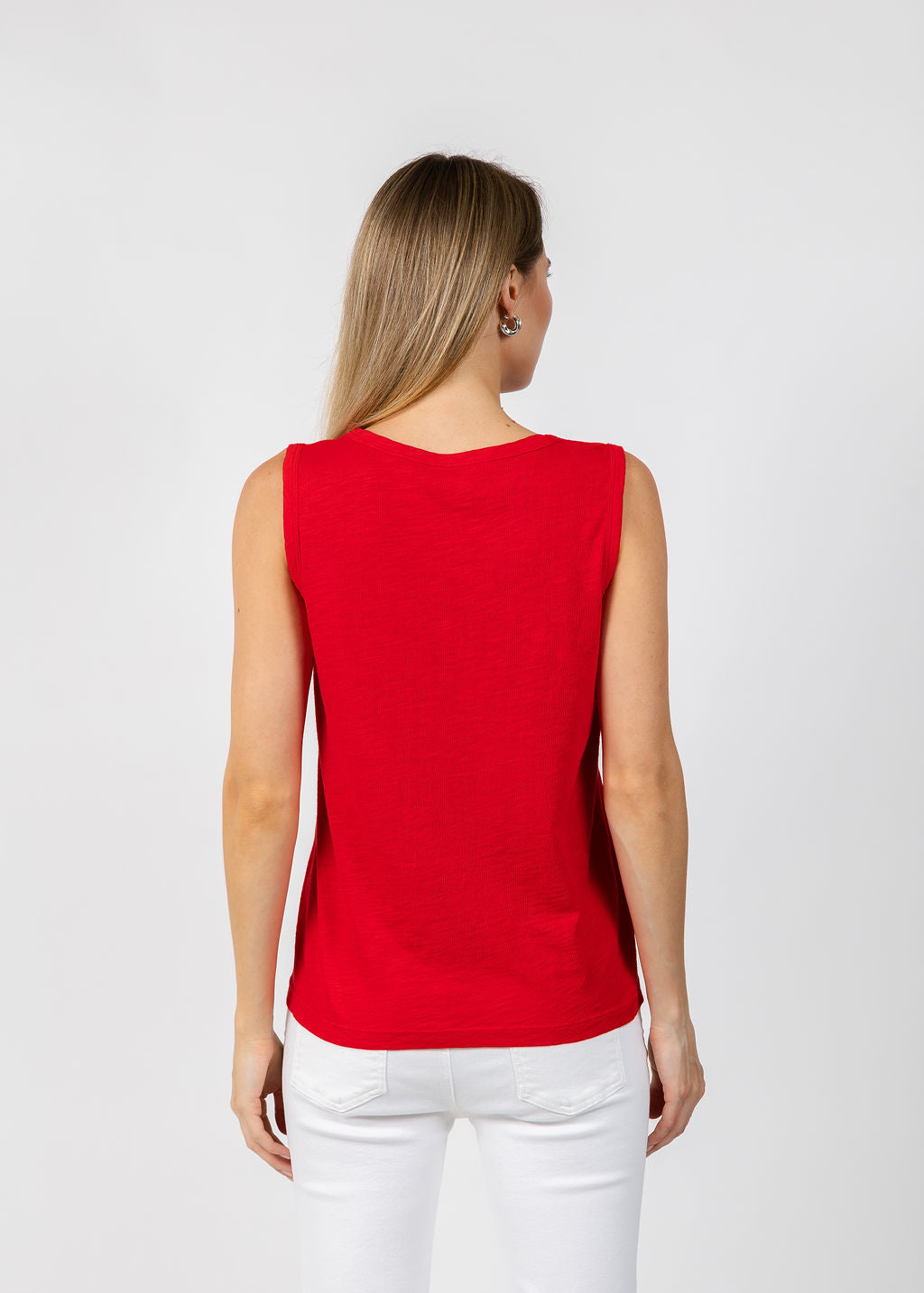 Elliott Lauren Sleeveless Tank Top in Cherry available at Barbara Katz