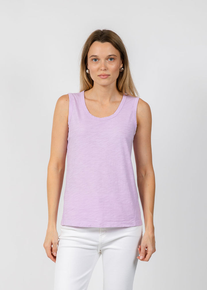 Elliott Lauren Sleeveless Tank Top in Lavender available at Barbara Katz
