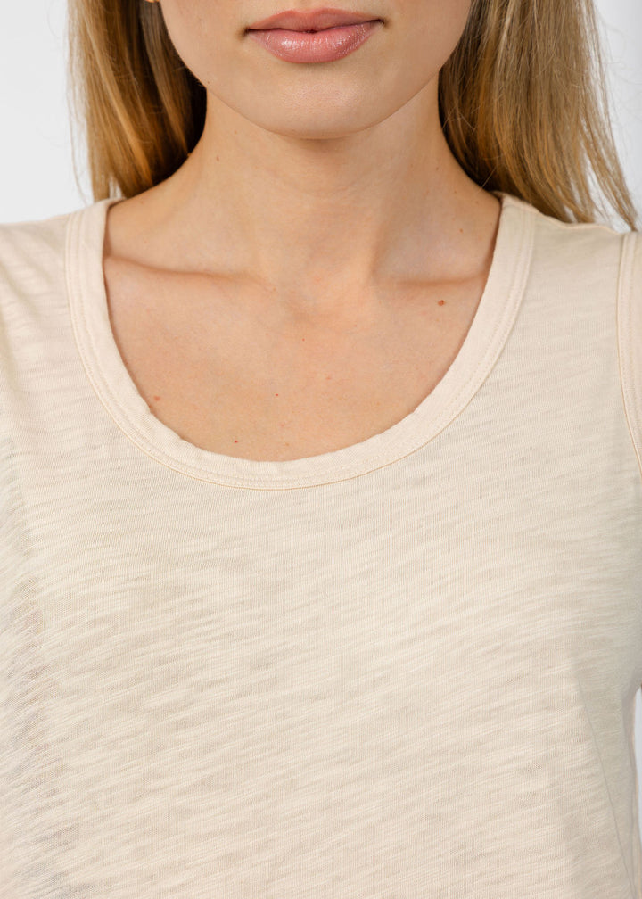 Elliott Lauren Sleeveless Tank Top in Oat available at Barbara Katz