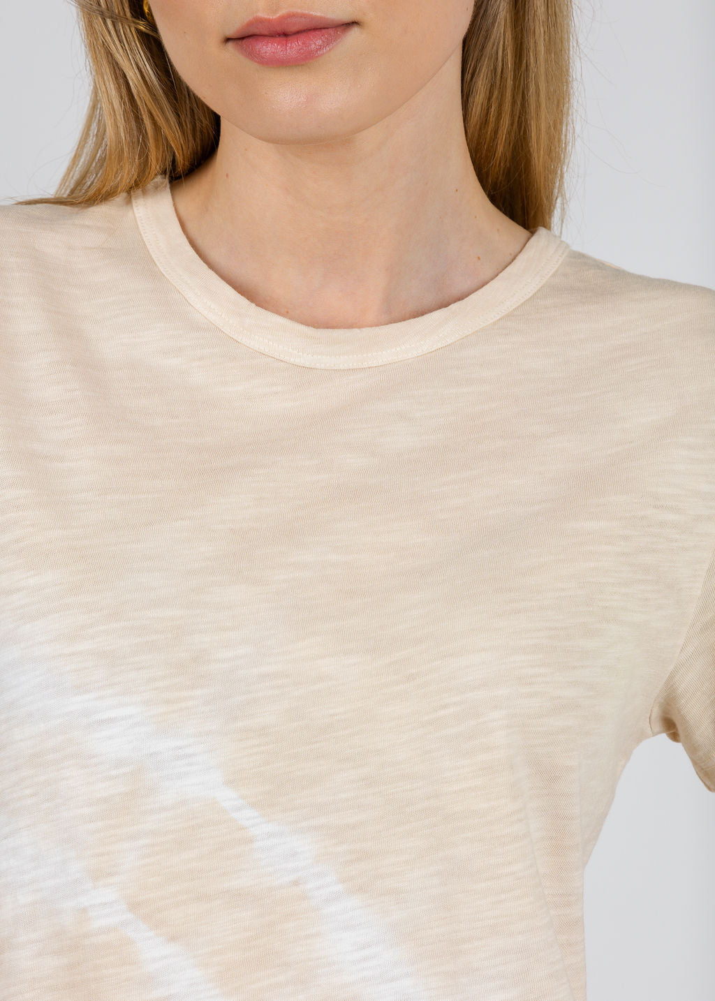 Elliott Lauren Sonar Circular Tie Dye Tee in Natural available at Barbara Katz
