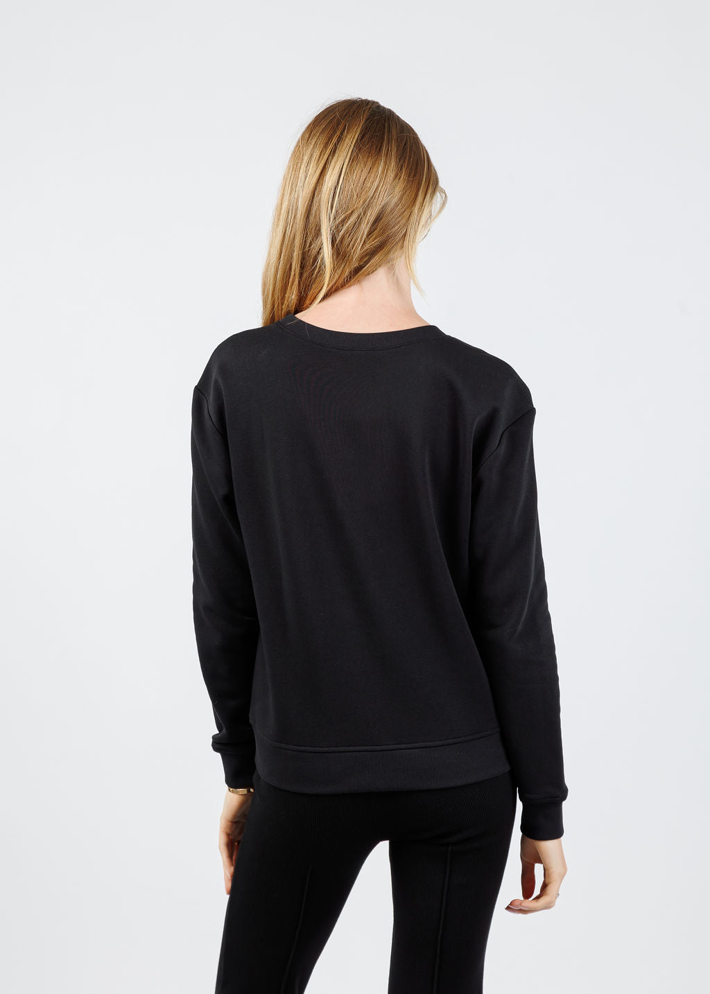 Elliott Lauren Starry Night Sweatshirt in Black available at Barbara Katz