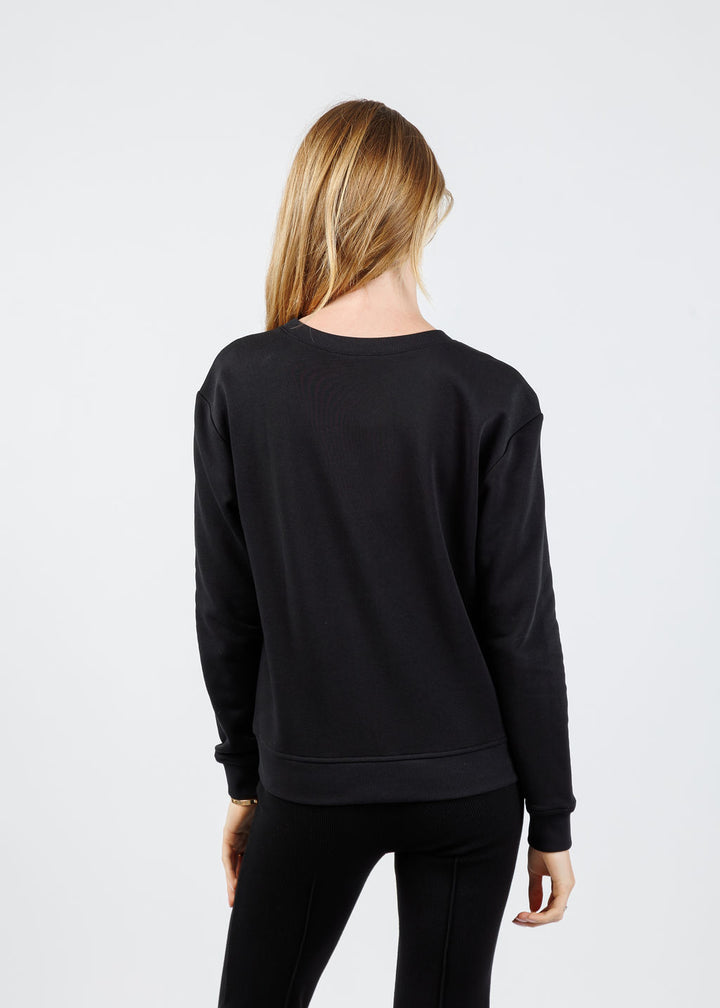 Elliott Lauren Starry Night Sweatshirt in Black available at Barbara Katz