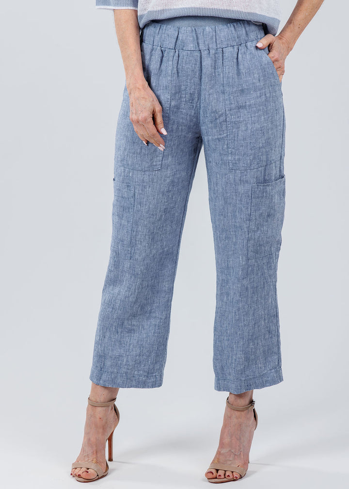 Elliott Lauren Tonya Cargo Pants in French Blue available at Barbara Katz