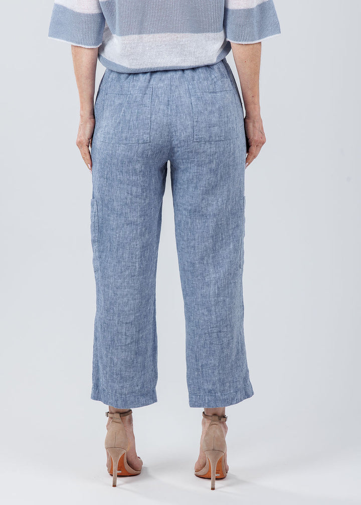 Elliott Lauren Tonya Cargo Pants in French Blue available at Barbara Katz