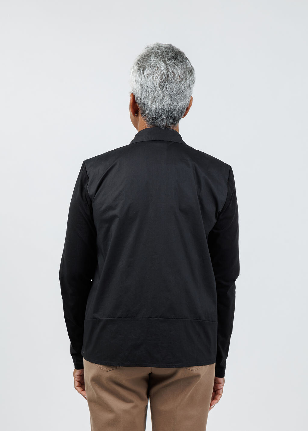 Elliott Lauren Winter Rose Shirt in Black available at Barbara Katz