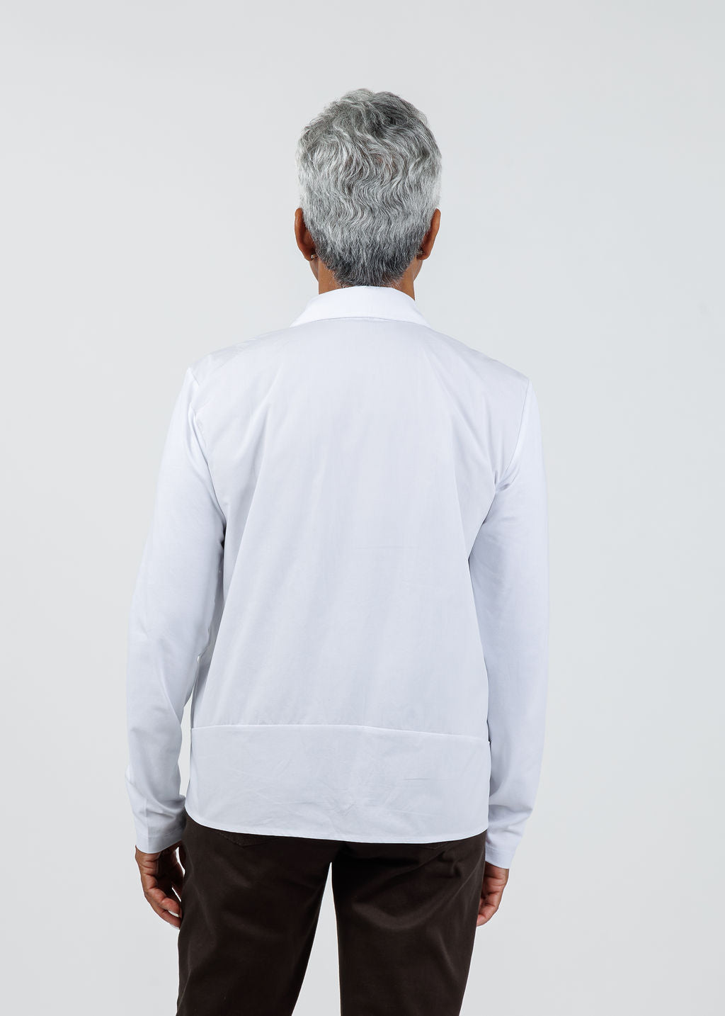 Elliott Lauren Winter Rose Shirt in White available at Barbara Katz