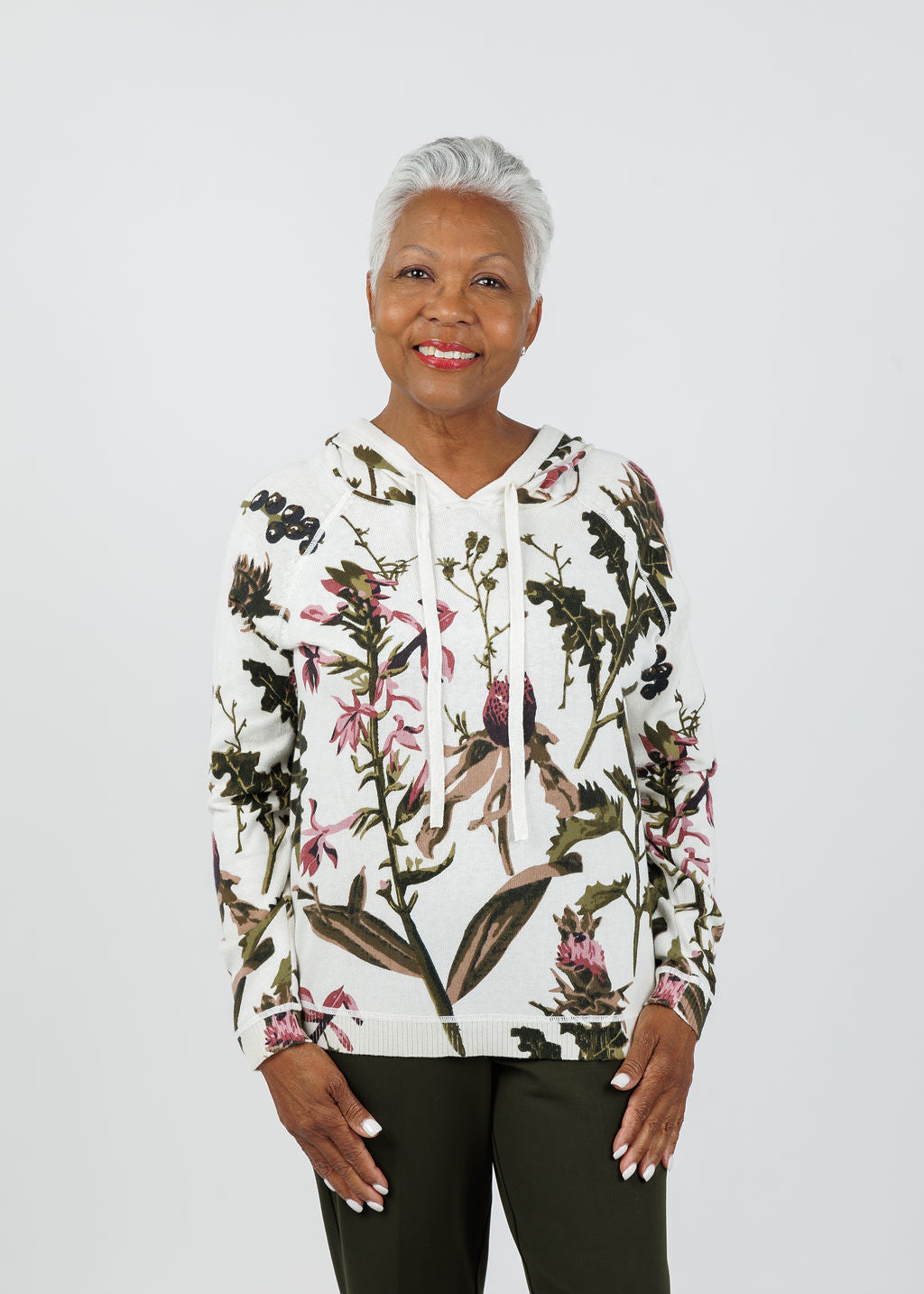 Elliott Lauren Wonderland Printed Hoodie in Multicolor available at Barbara Katz
