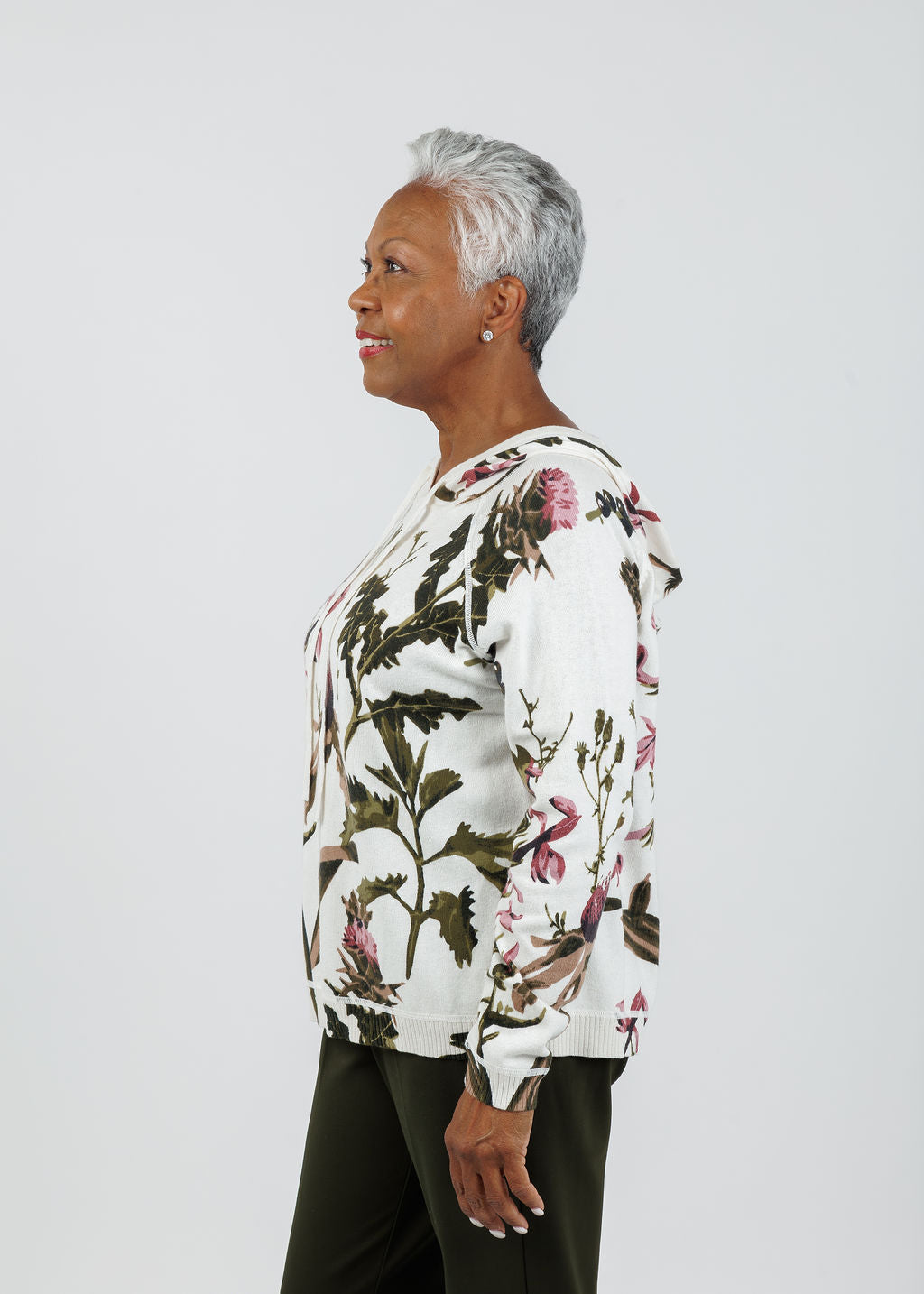 Elliott Lauren Wonderland Printed Hoodie in Multicolor available at Barbara Katz
