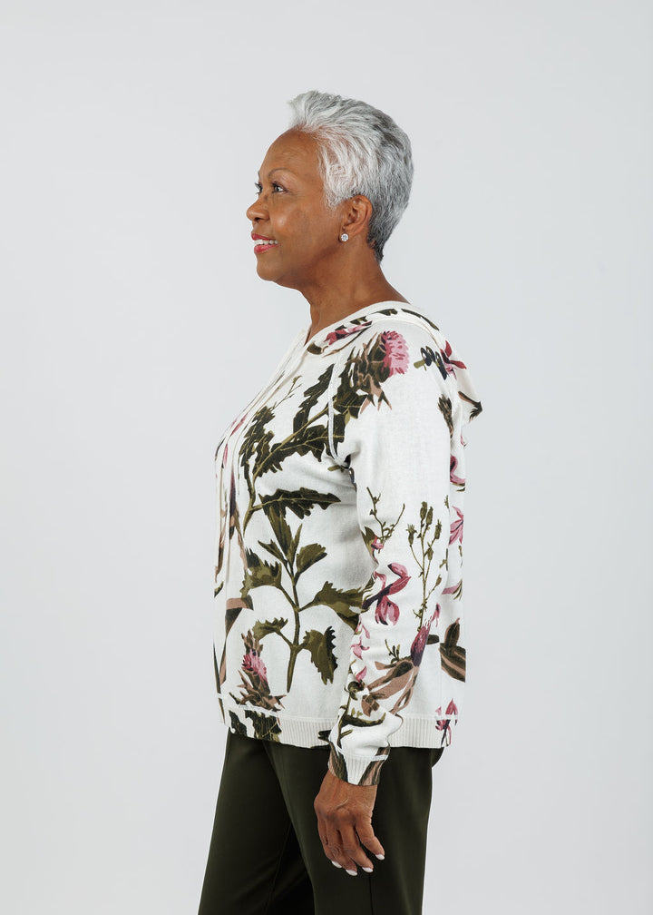 Elliott Lauren Wonderland Printed Hoodie in Multicolor available at Barbara Katz