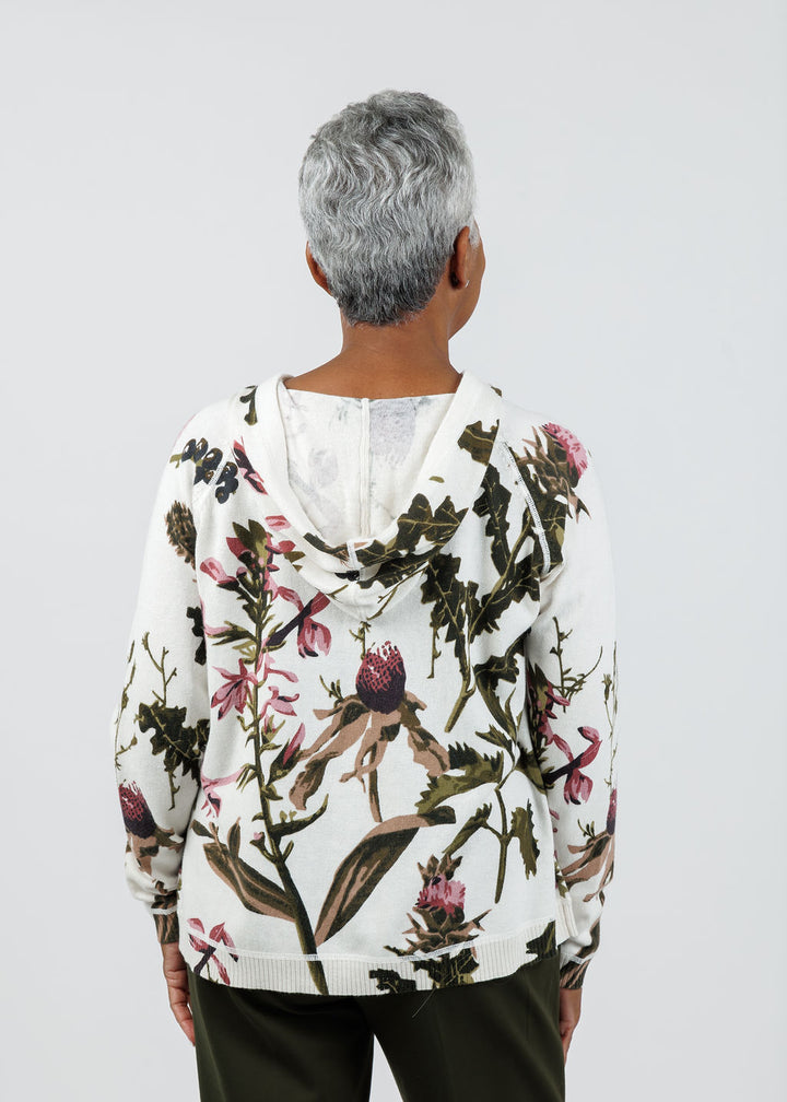 Elliott Lauren Wonderland Printed Hoodie in Multicolor available at Barbara Katz