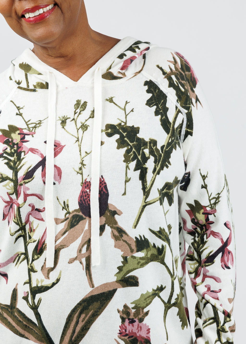 Elliott Lauren Wonderland Printed Hoodie in Multicolor available at Barbara Katz