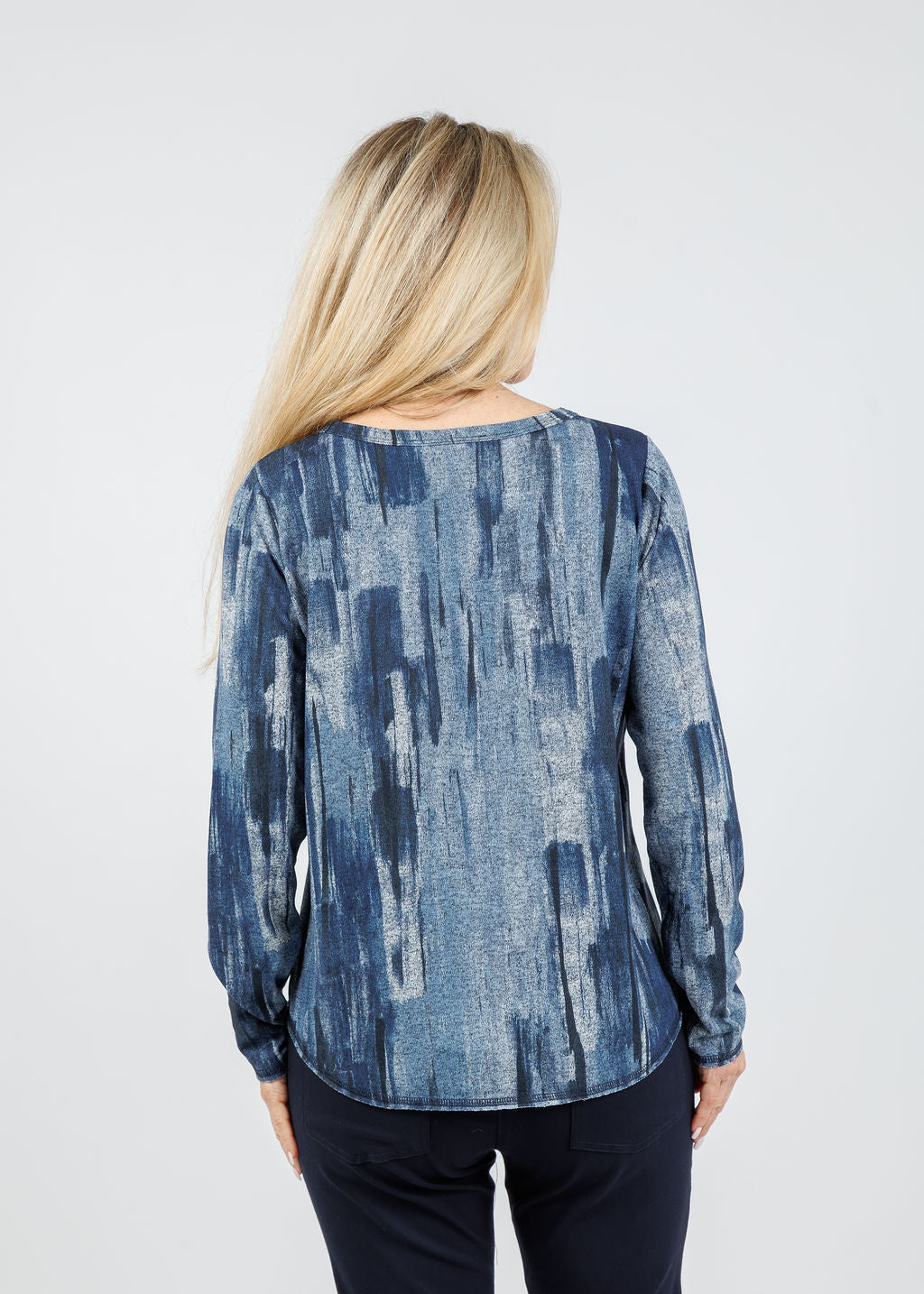 Elliott Lauren Blue Note Center Seam Tee available at Barbara Katz