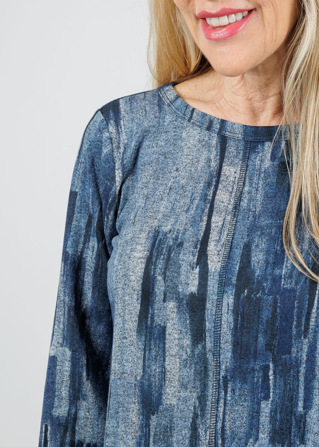 Elliott Lauren Blue Note Center Seam Tee available at Barbara Katz